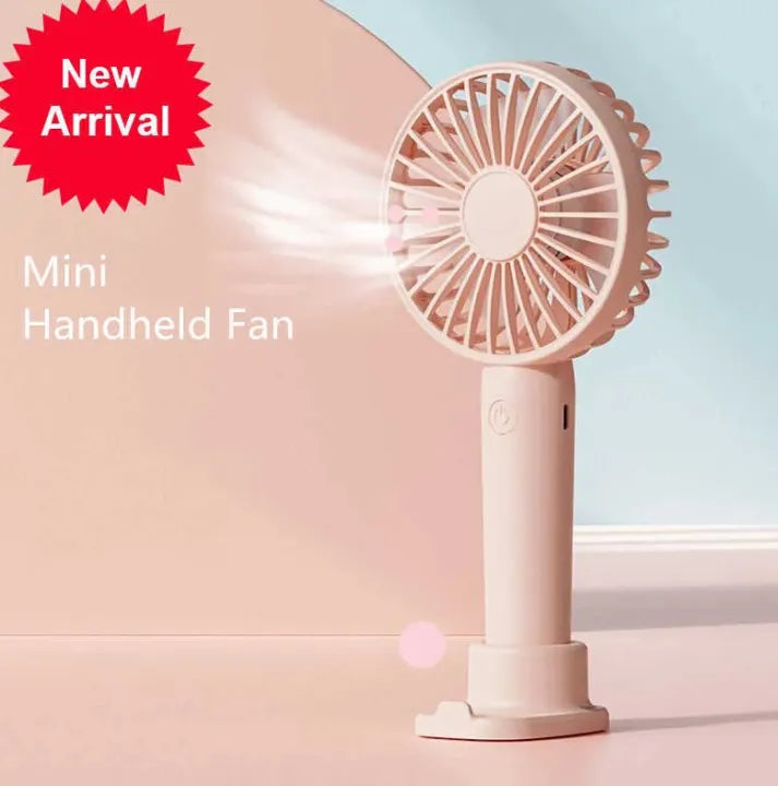 Mini fan Portable fan Desk Fan High Velocity Electric Fan USB Rechargeable Student Fan Design Mini Fan Portable Hand Held Fan For Office 1Pcs