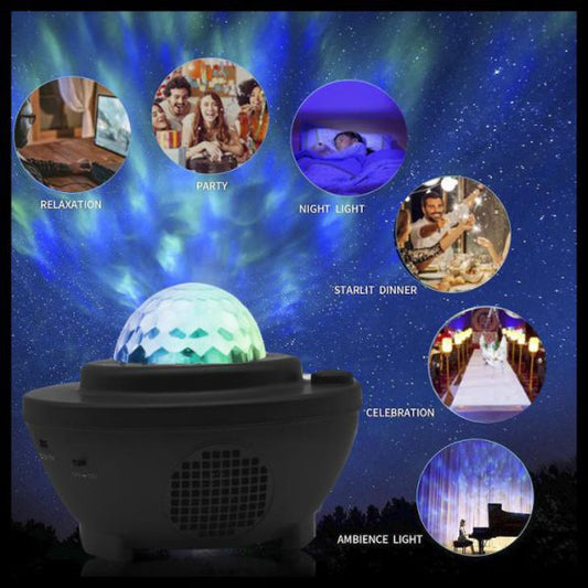 Star Projector Galaxy Light with Bluetooth Speaker, Multiple Colors Dynamic